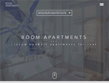 Tablet Screenshot of boomapartments.com